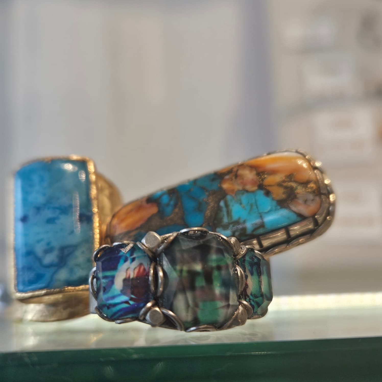 Semi-precious stone ring